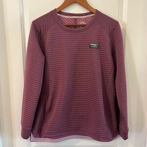 L.L. Bean Plum Ribbed Pullover
